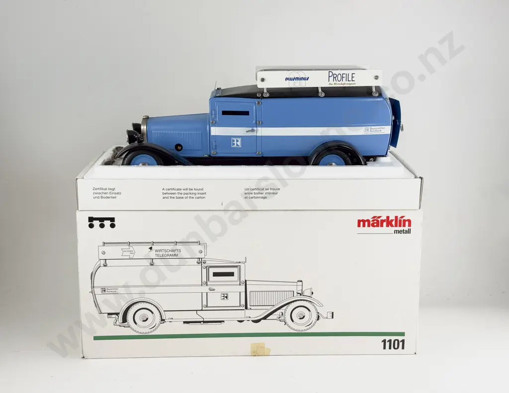 Boxed Marklin 1101 1:18 Scale Wirtschafts Telegramm Wagon Image 1++