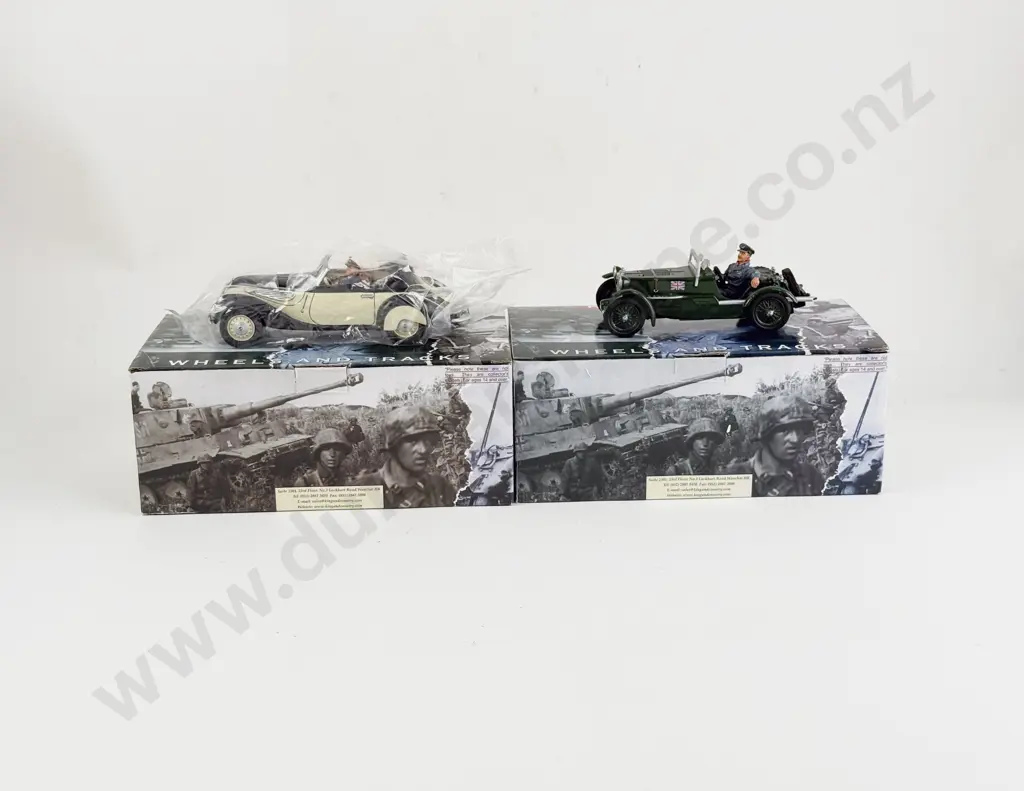Boxed King & Country Kriegsmarine BMW 327 and MG K3 Magnette Diecast Models Image 1++
