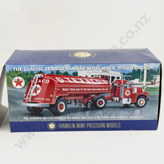 Boxed Franklin Mint The Classic Texaco Tanker with Mack B-61 Tractor