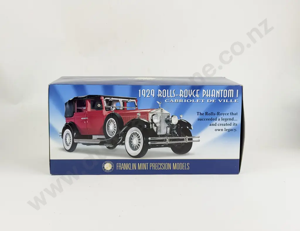 Boxed Franklin Mint 1929 Rolls-Royce Phantom 1 Cabriolet De Ville Image 1++