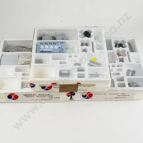 Three French Maquette Diecast Kit Set 1/43 Scale Models