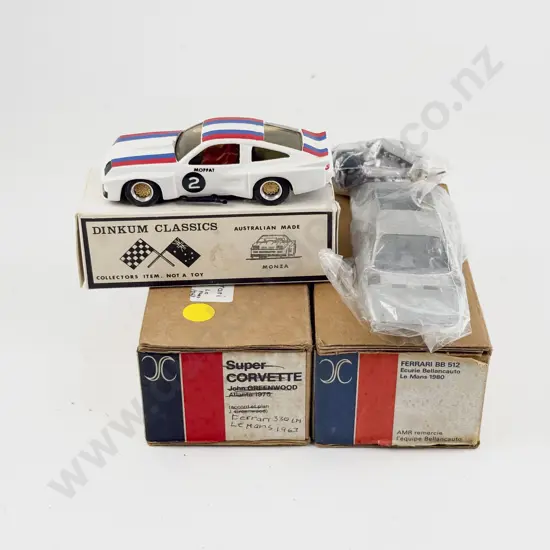 Two French Maquette Diecast Kit Set 1/43 Scale Models and Dinkum Classics Monza Model