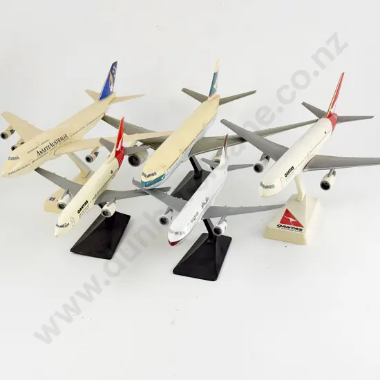 Five Unboxed Aviation Inflight Scale Models