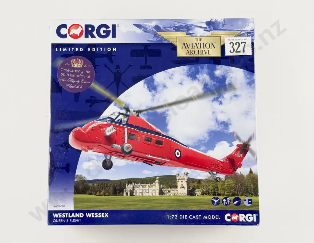 Boxed Corgi Aviation Archive AA37609 Westland Wessex – Queen’s Flight Ltd Ed 26/1200 Image 1++
