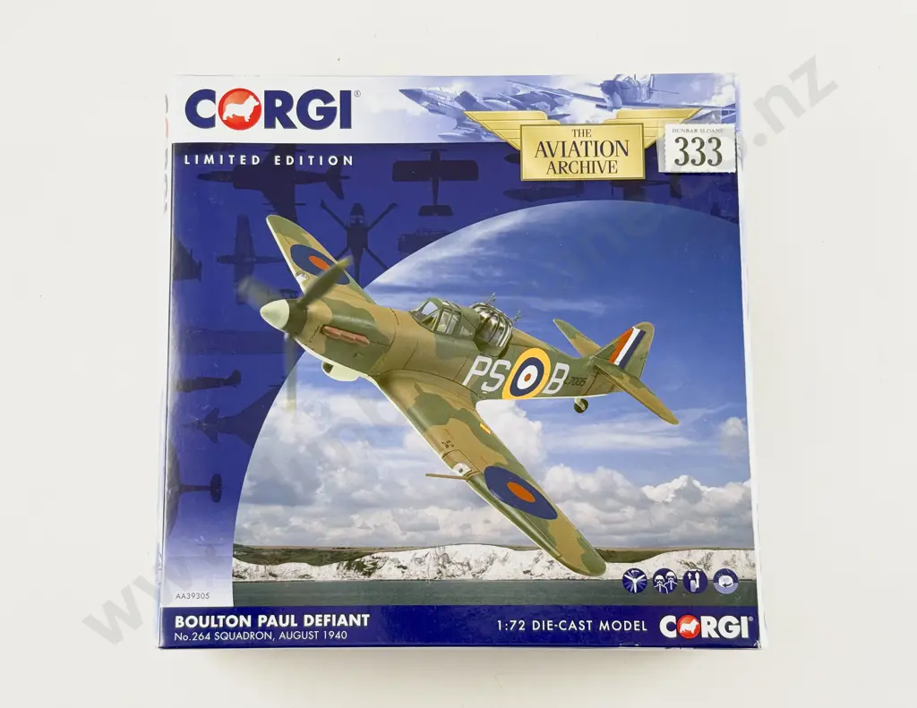 Boxed Corgi Aviation Archive AA39305 Boulton Paul Defiant Ltd Ed 708 of 900 Image 1++