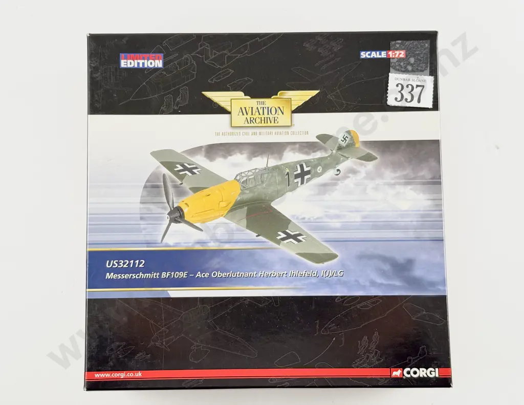 Boxed Corgi Aviation Archive US32112 Messerschmitt BF109E Ltd Ed 141 of 1400 Image 1++