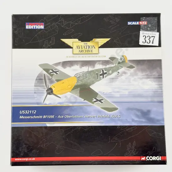 Boxed Corgi Aviation Archive US32112 Messerschmitt BF109E Ltd Ed 141 of 1400