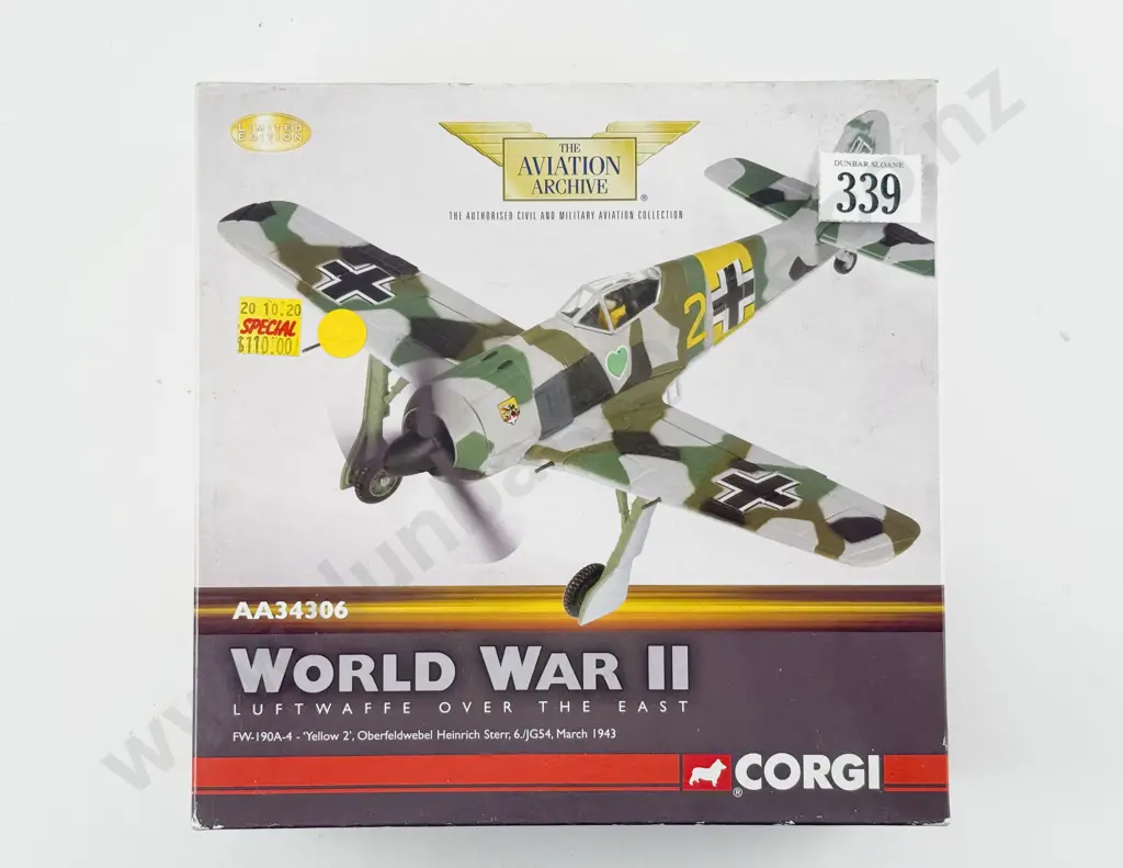 Boxed Corgi Aviation Archive AA34306 Luftwaffe over the East Ltd Ed 1166 of 2200 Image 1++