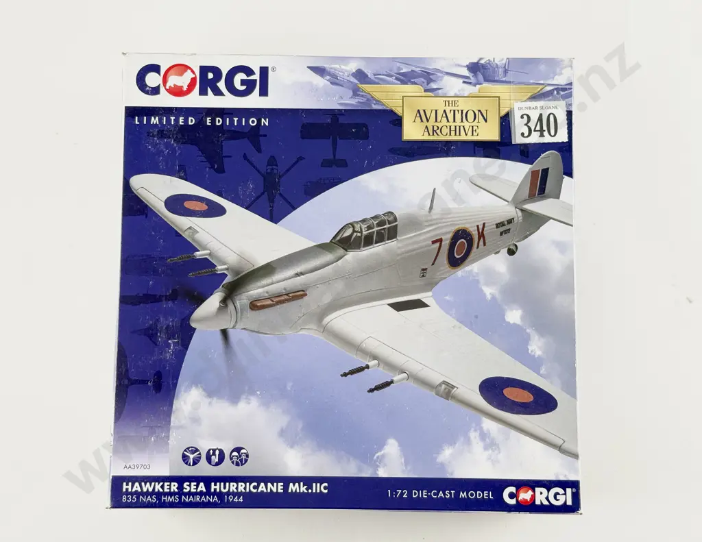 Boxed Corgi Aviation Archive AA39703 Hawker Sea Hurricane Mk.IIC Ltd Ed 14 of 1300 Image 1++