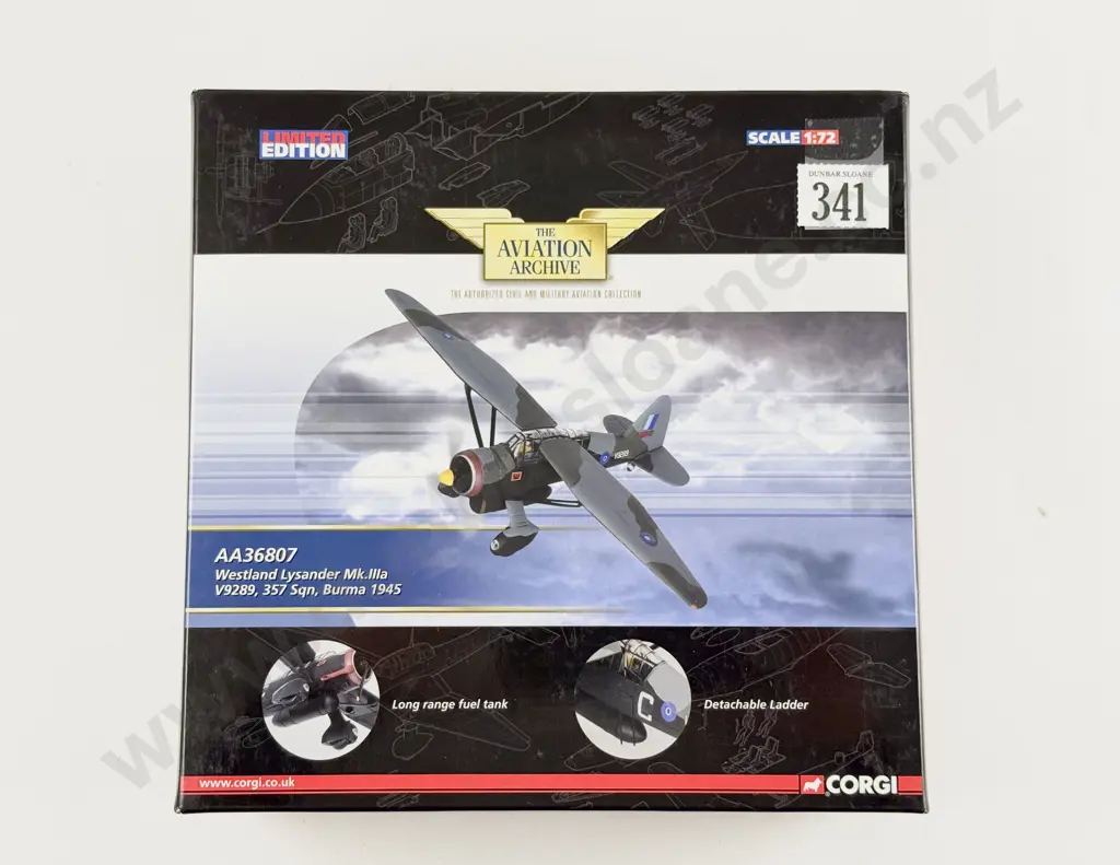 Boxed Corgi Aviation Archive AA36807 Westland Lysander Mk.IIIa Ltd Ed Image 1++