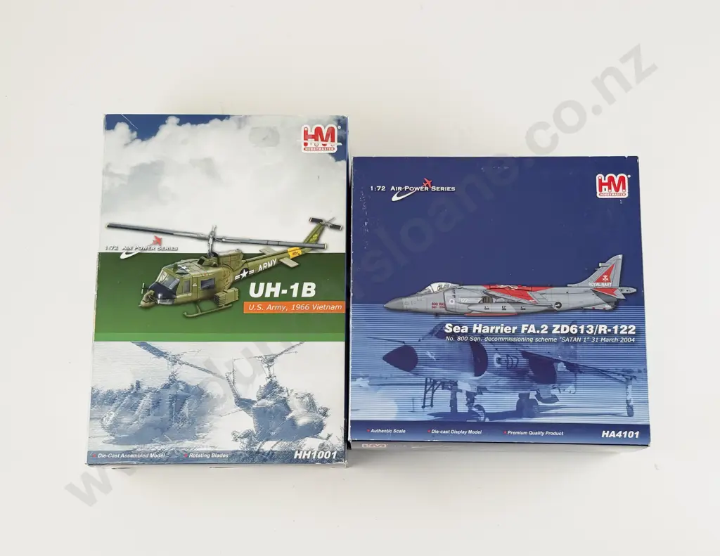 Boxed Hobby Master HH1001 UH-1B U.S. Army 1966 Vietnam and HA4101 Sea Harrier FA.2 ZD613/R-122 Image 1++