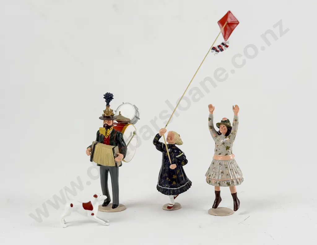 Imperial Productions No13 One Man Band and No7 Two Girls with Dog and Kite Image 1++
