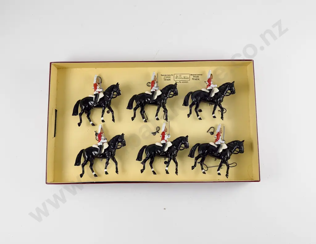 Boxed Britains No5184 Six Mounted Lifeguards Special 1984 Ltd Ed 5018/7000 Image 1++