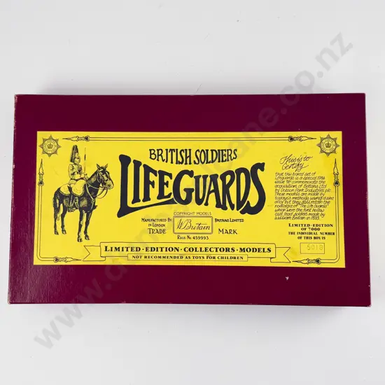 Boxed Britains No5184 Six Mounted Lifeguards Special 1984 Ltd Ed 5018/7000