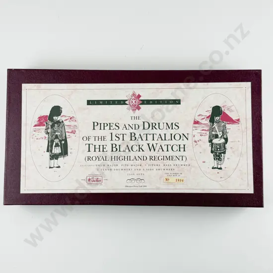 Boxed Britains No5196 The Pipes & Drums 1st Battalion The Black Watch Ltd Ed 1894/2500