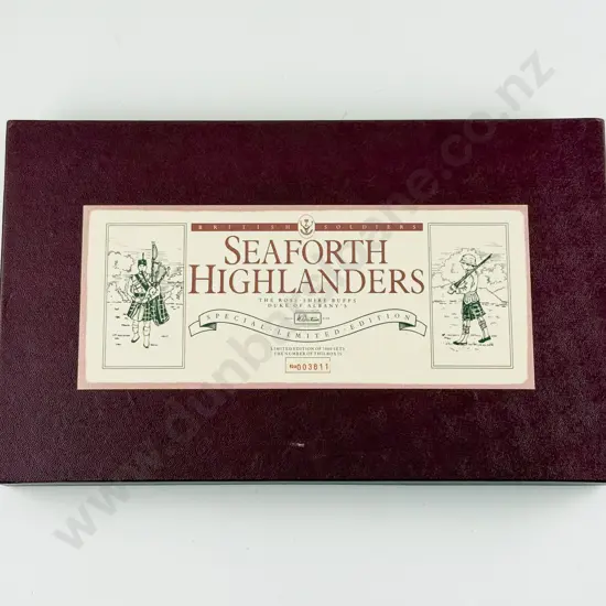 Boxed Britains No5188 Seaforth Highlanders Colour Party Ltd Ed 3811/7000