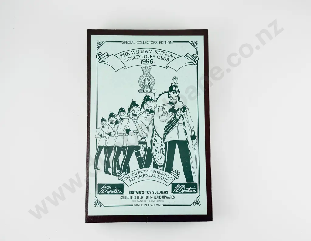 Boxed Britains Sherwood Foresters Regimental Band 1996 Collectors Club Edition 908 /1000 and 8818 Image 1++