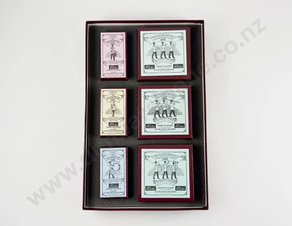 Boxed Britains Sherwood Foresters Regimental Band 1996 Collectors Club Edition 908 /1000 and 8818 Image 1++