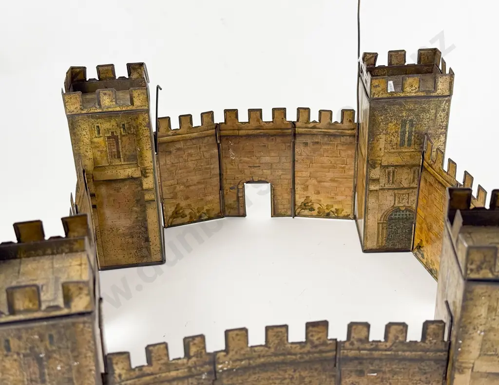 Peek Freans Biscuits Novelty Biscuit Tin in the Form of a Castle Image 1++