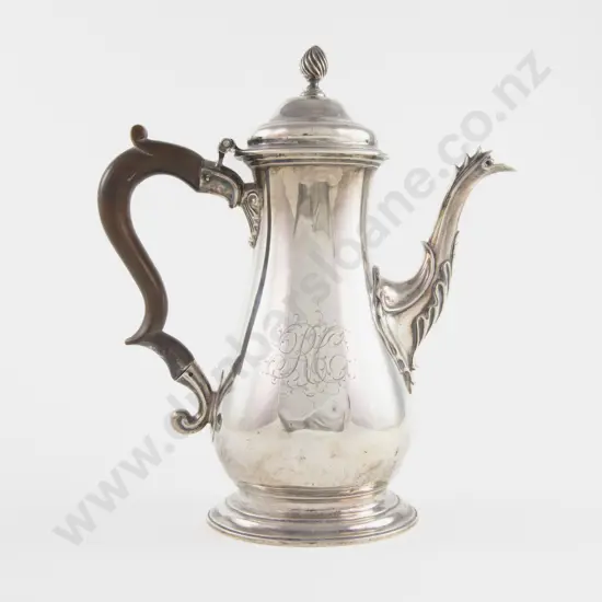 An Attractive Geo III S/S Coffee Pot