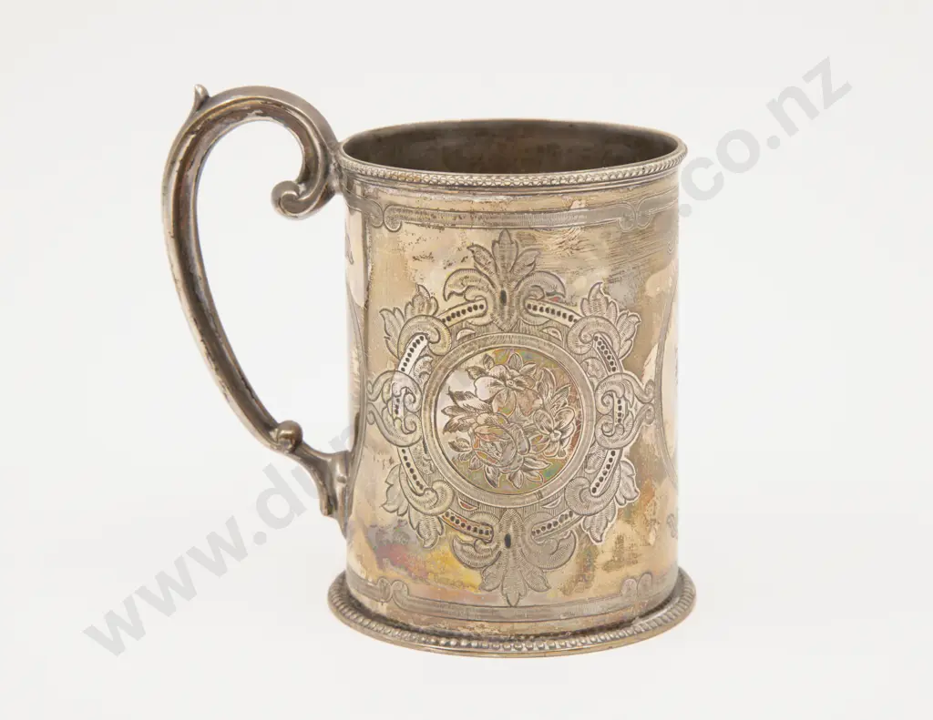 Vict S/S Christening Mug Image 1++