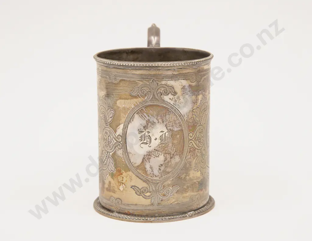 Vict S/S Christening Mug Image 1++