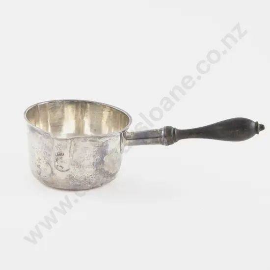 French Silver Brandy Warming Pan