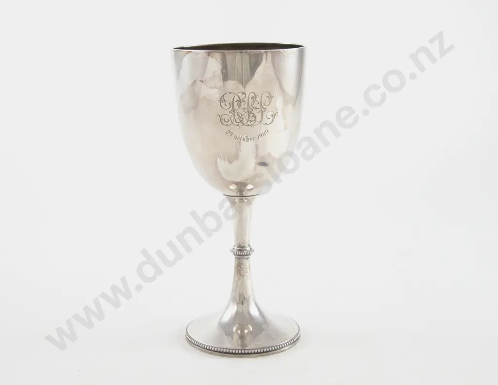 Edw VII S/S Goblet Image 1++