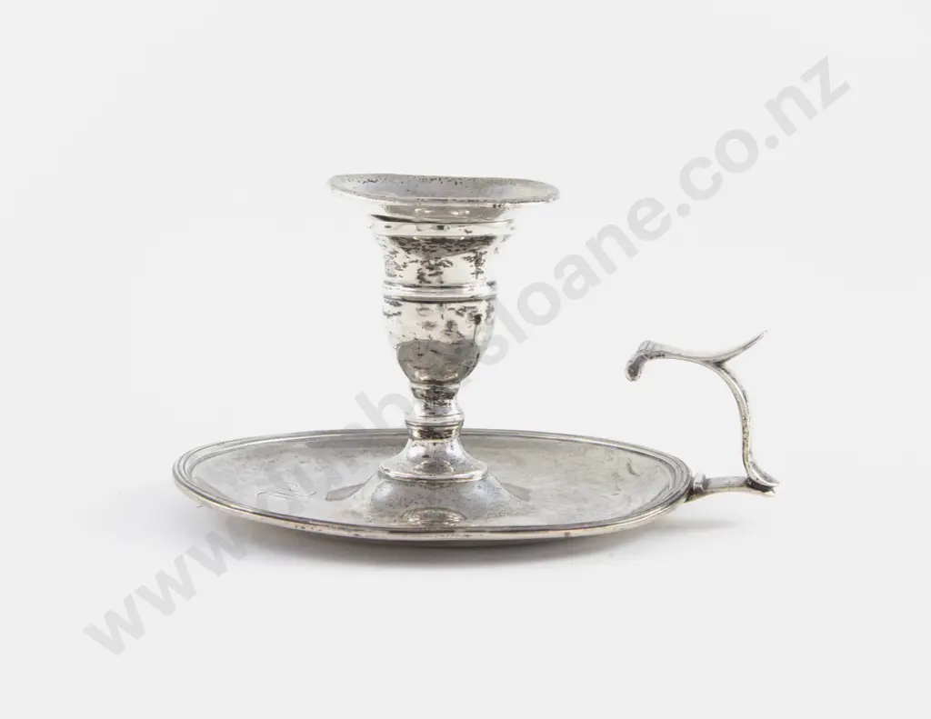 Geo III S/S Chamber Candlestick Image 1++