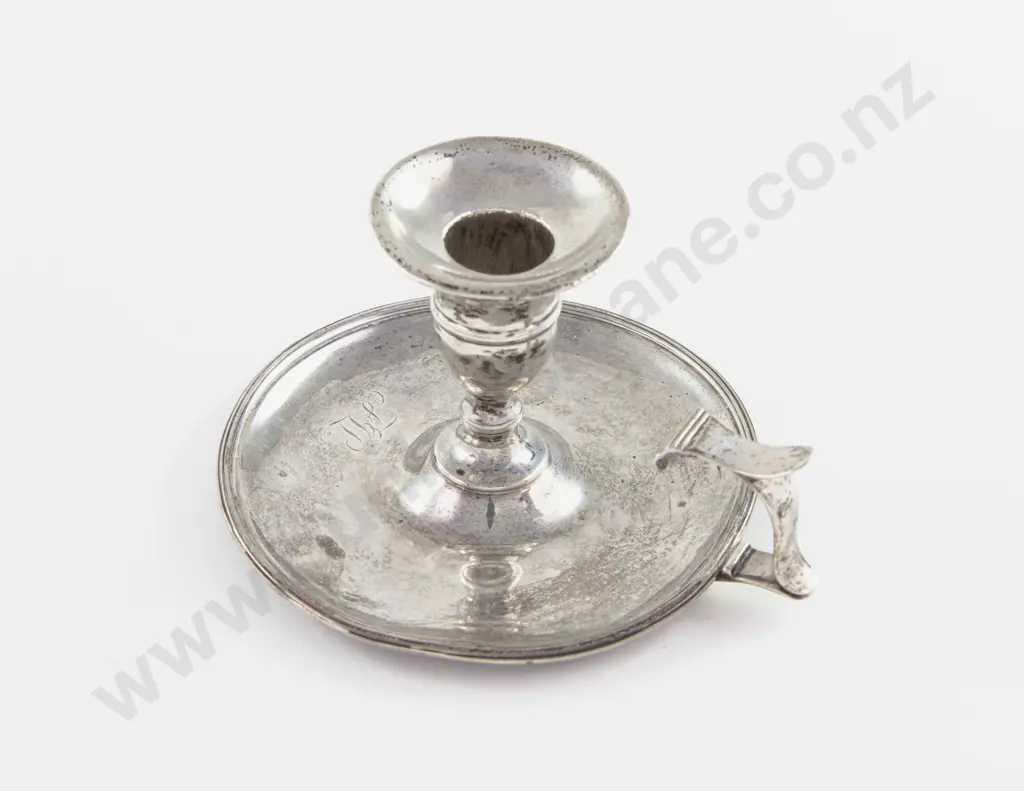 Geo III S/S Chamber Candlestick Image 1++