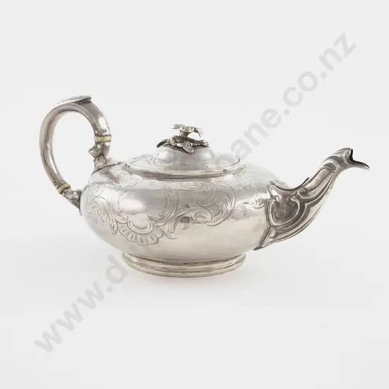 Vict S/S Teapot By Daniel & Charles Houle