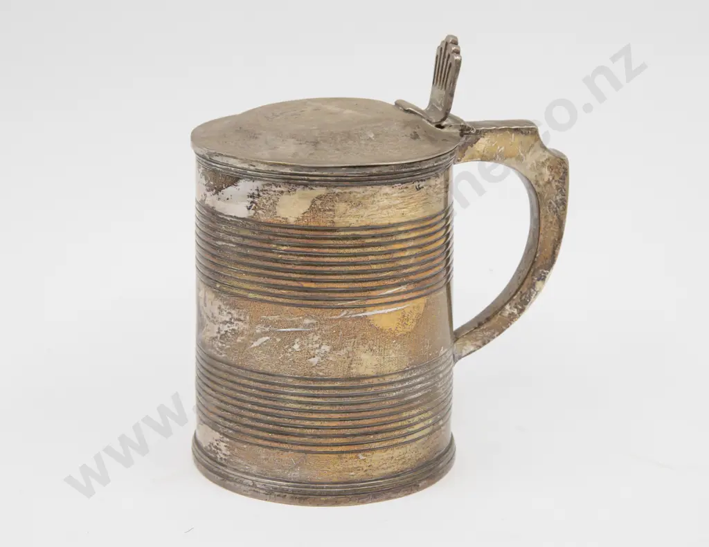 Geo III S/S Tankard With Associated Lid Image 1++