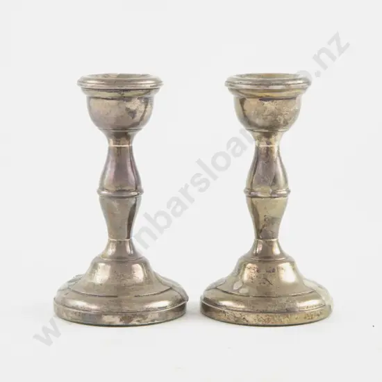 Pair Of Small S/S Candlesticks