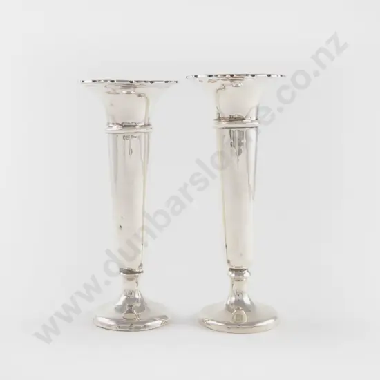 Pair Geo V S/S Specimen Vases