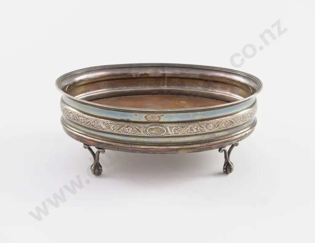 Geo III S/S Oval Bottle Cruet Stand Image 1++