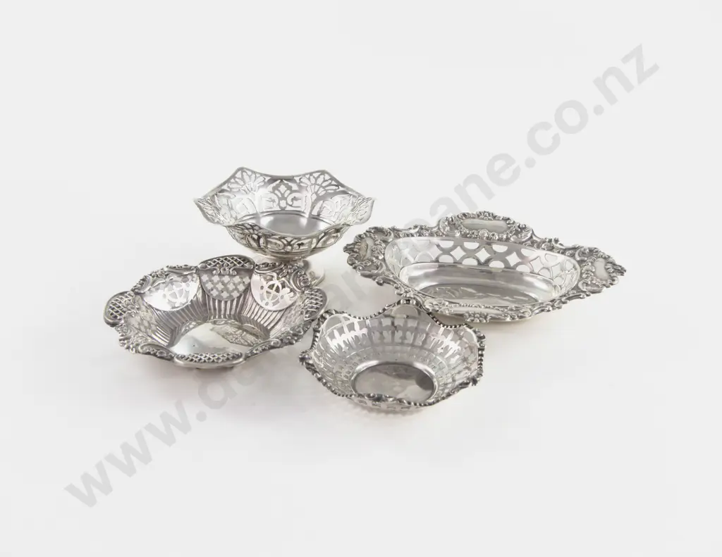 4 Various S/S Bon Bon Dishes Image 1++