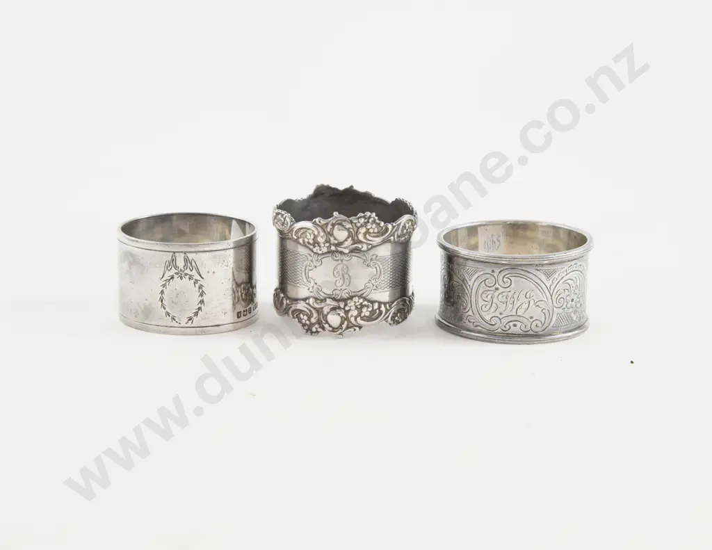 3 S/S Napkin Rings Image 1++