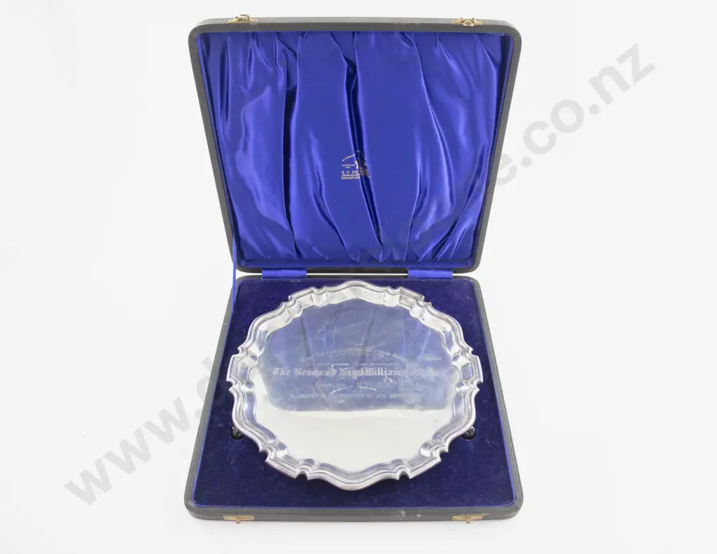 Cased Geo V S/S Salver Image 1++