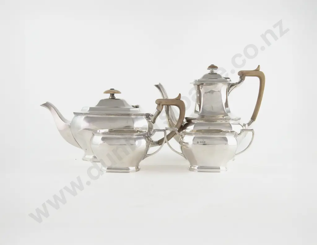 Geo VI S/S 4 Piece Tea & Coffee Set Image 1++