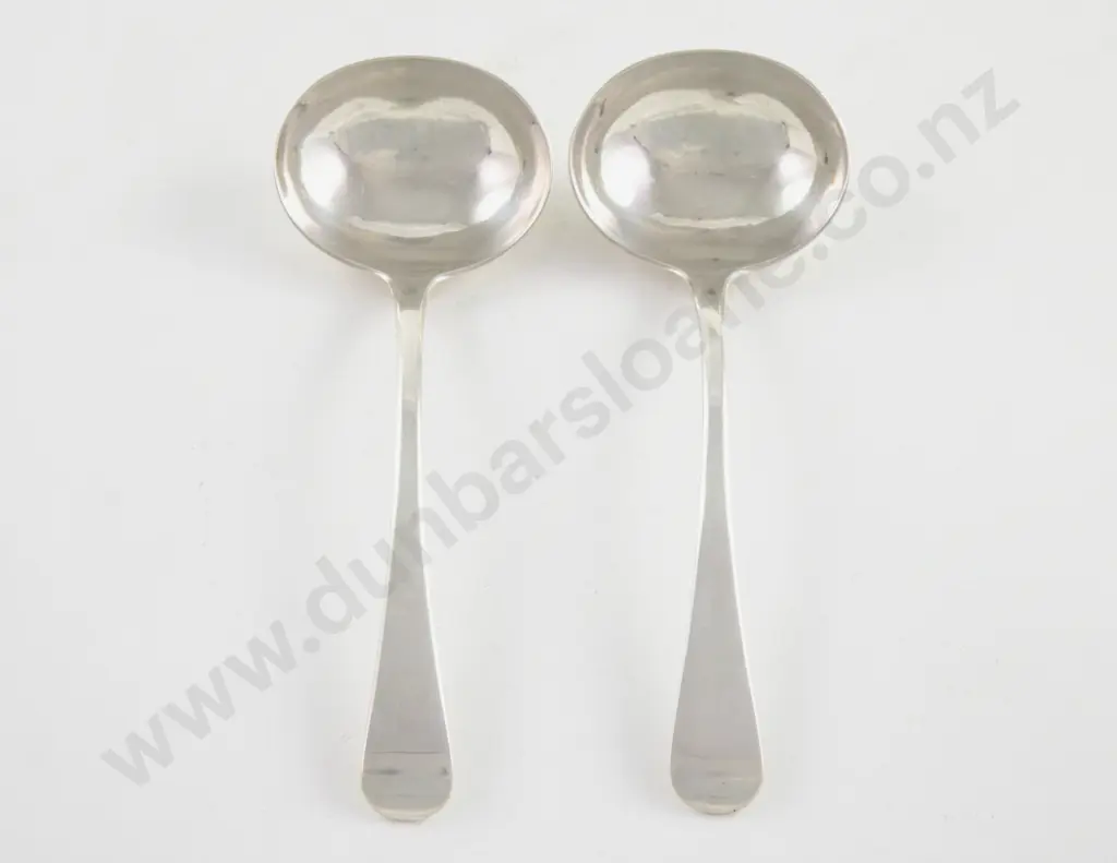 Pair Of Geo III S/S Sauce Ladles Image 1++