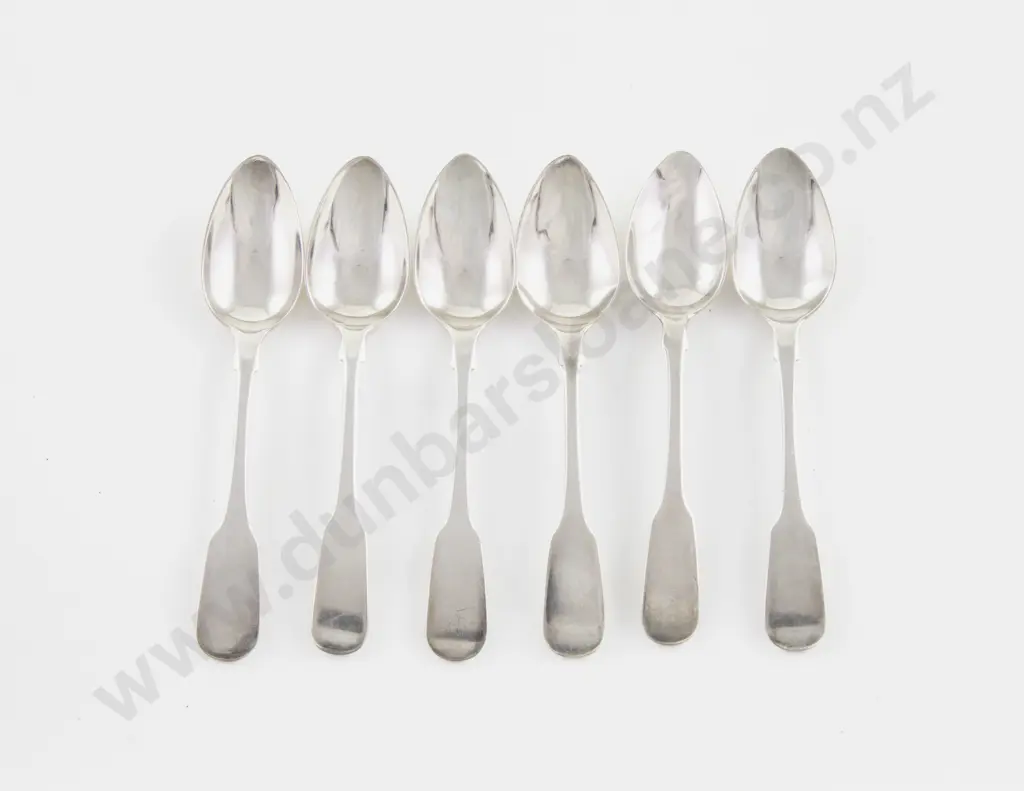 An Interesting Set Of 6 Geo III S/S Teaspoons Image 1++