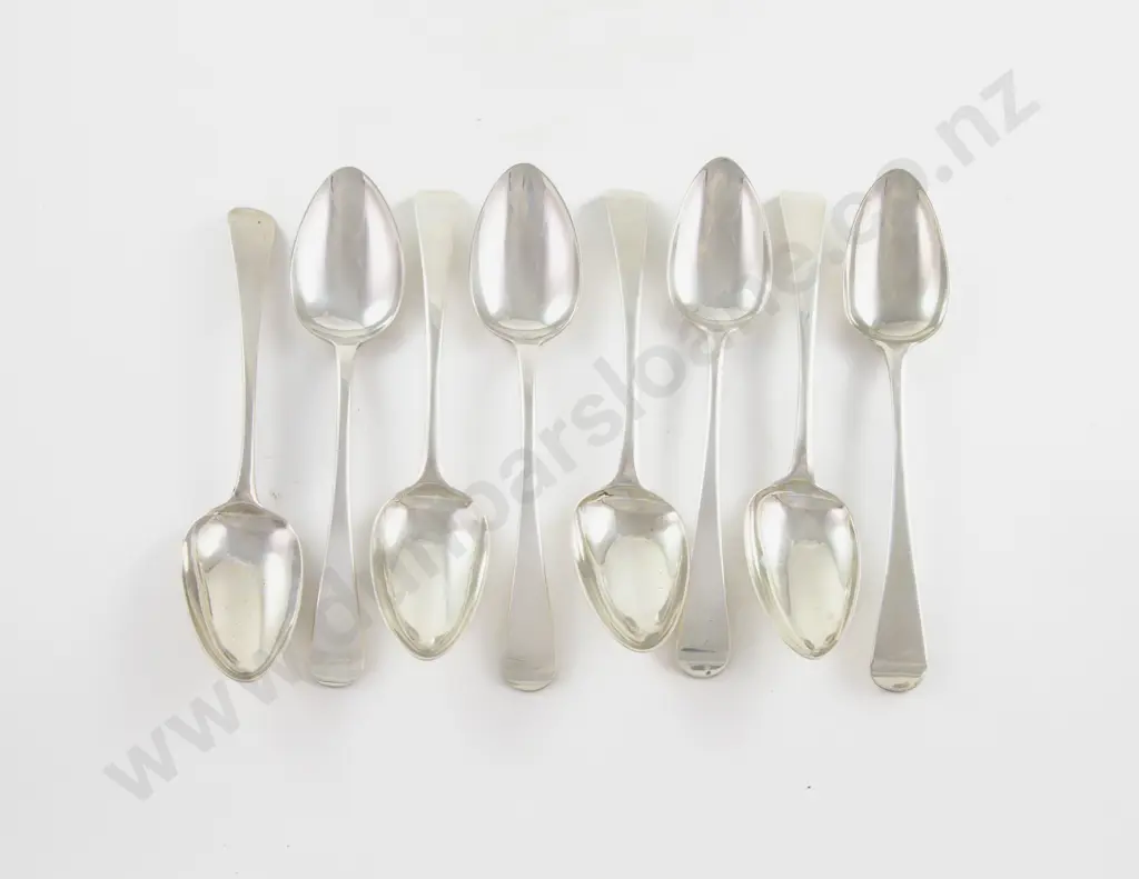 Set Of 8 Geo III S/S Tablespoons by Solomon Hougham Image 1++