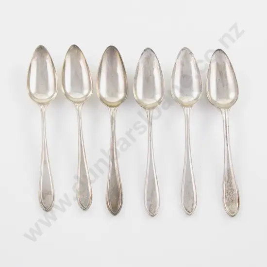 Cased Set Of 6 Geo V S/S Grapefruit Spoons