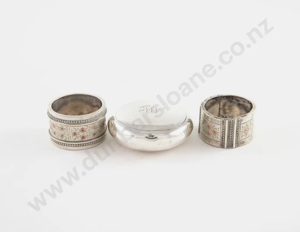 Edw VII S/S Circular Snuff Box Image 1++