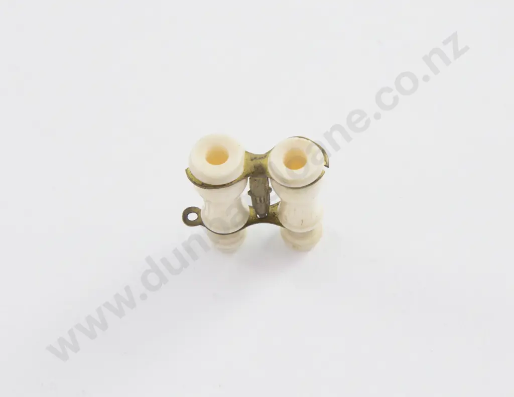 Late Vict Miniature Bone & Brass Mounted "Stanhope" Binoculars Image 1++