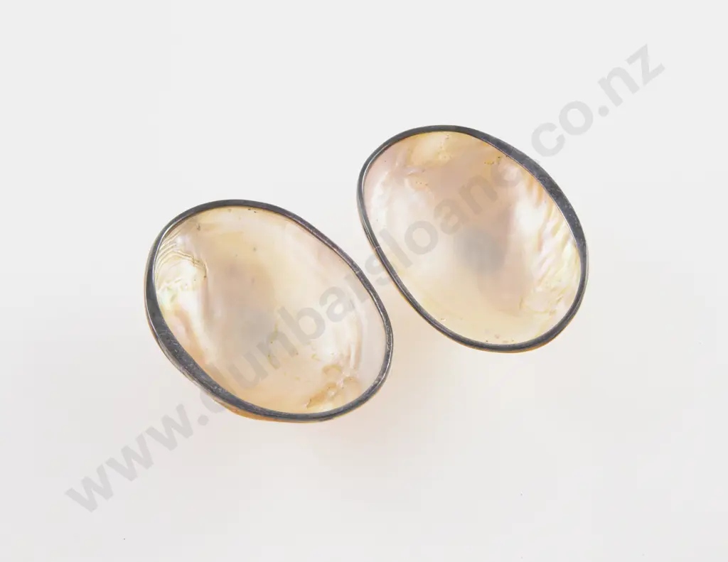 Pair Of S/S & MOP Salts Image 1++