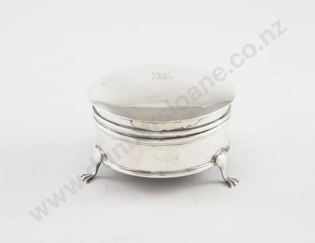 Geo V S/S Circular Jewellery Box Image 1++