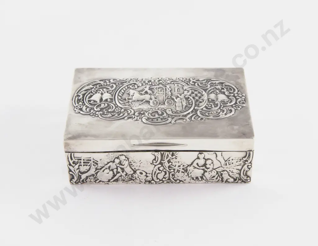 Edw VII S/S Cigarette Box Image 1++