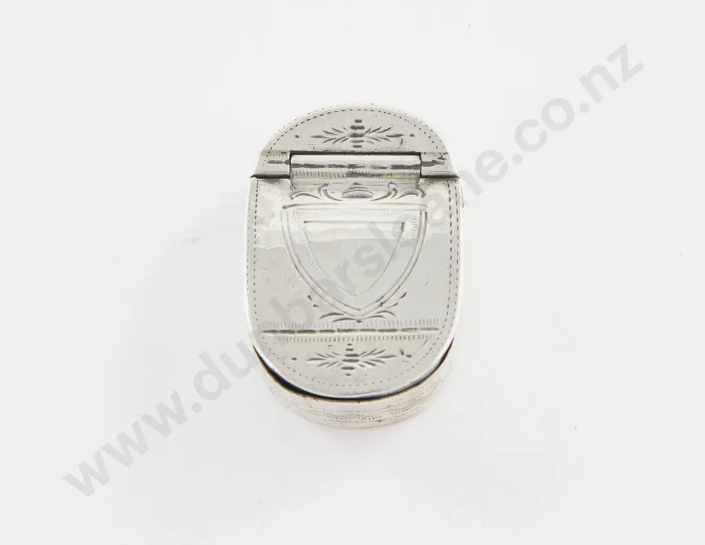 Geo III S/S Miniature Snuff Box Image 1++