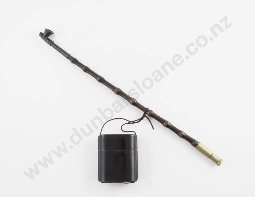 Antique Bamboo & Brass Japanese Kiseru (Smoking Pipe) Image 1++
